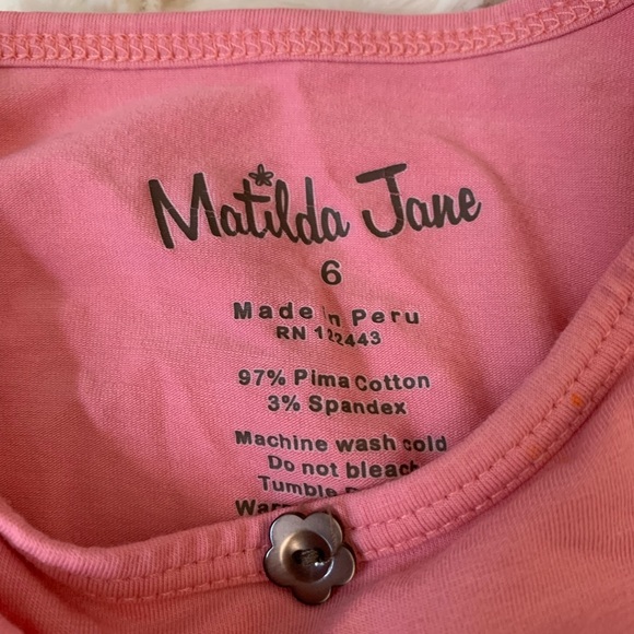 Matilda Jane Youth 2 Piece Shirt and Skirt Set ๐ธ Size 6 - Picture 3 of 9